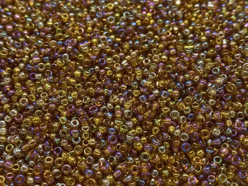 Vista 15 de Tamaño de las cuentas de semillas: 11/0 50 gr / 1.76 oz (ámbar plateado forrado)