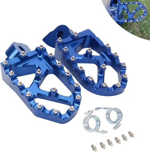 Vista 9 de JFG RACING Estriberas CNC para motocicleta de cross, estriberas de pedal de descanso CNC para YZ65 18-23/YZ85 02-23/YZ125 97-23/YZ250 98-23/YZ250F