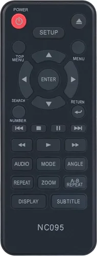 Vista 4 de NC095UL NC087UH Reemplazo remoto para reproductor de DVD Sanyo FWDP105 FWDP105F FWDP105FA FWDP105FB FWDP105F B FWDP175F FWDP175FA NC095 NC087
