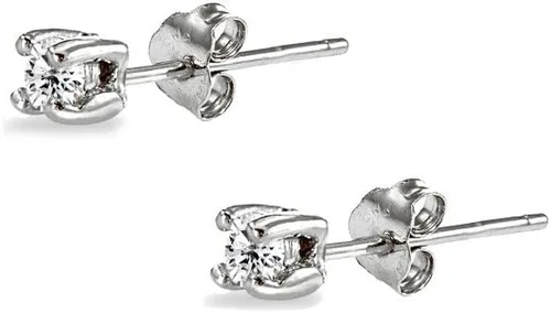 Vista 5 de Stud Earrings for Women Sterling Silver Cubic Zirconia Round Stud Pierced Tiny Cartilage 2mm CZ Earring Studs for Men Teens Girls Single or
