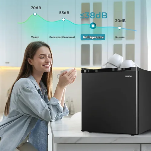 Vista 7 de EUHOMY Mini refrigerador de 1.7 pies cúbicos, refrigerador compacto