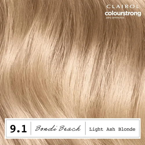 Vista 3 de Clairol ColorStrong - Tinte permanente para el cabello, sin amoníaco, rubio 9.1 rubio ceniza claro