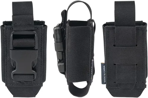 Vista 2 de IDOGEAR Soporte de linterna táctica Molle flashbang bolsa revista bolsa multiusos herramienta bolsa para chaleco resistente cinturón mochila
