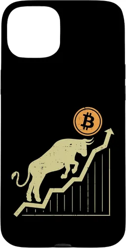 Vista 9 de Bitcoin Bull Graph Bullish BTC Crypto Cryptocurrency Trader Case for iPhone 17