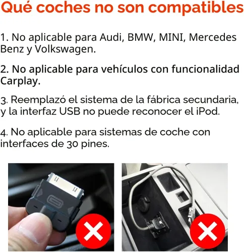 Vista 3 de Adaptador USB Bluetooth 5.3 para Coche Compatible con Infiniti, Nissan, GMC, Chevy, Honda, Ford, Mazda Conector de Interfaz de Música Receptor