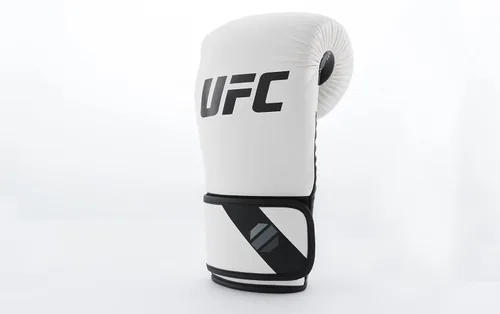 Vista 2 de UFC Youth PRO - Guantes de entrenamiento de fitness, 6 onzas, color blanco