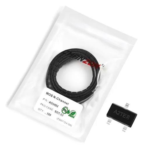 Vista 17 de Chanzon 2N60 TO-220AB NMOS MOS N-Channel Power MOSFET Transistor, alto voltaje y corriente nominal, (paquete de 10 unidades)
