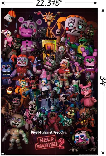 Vista 3 de Five Nights at Freddy's: Help Wanted 2 - Póster de pared de grupo