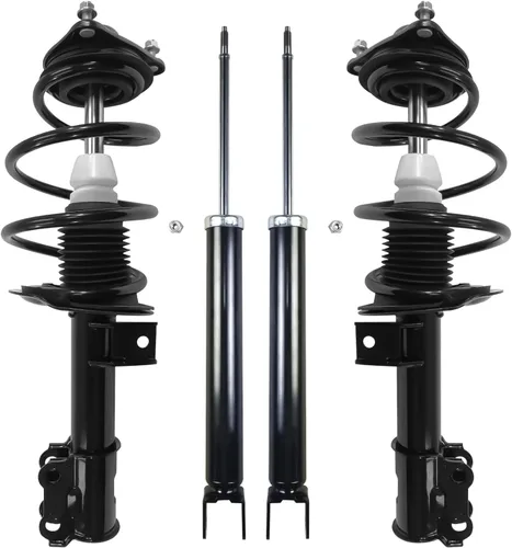 Vista 116 de Detroit Axle - Puntales y Amortiguadores para Chevy Traverse Buick Enclave GMC Acadia Saturn Outlook 2007-2012, 2 puntales delanteros con resorte