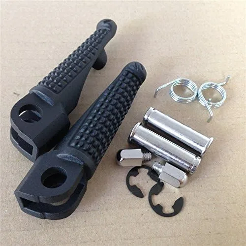 Vista 2 de MT390-029 - Reposapiés delantero negro compatible con Kawasaki Zx6R Zx9R Zx10R Zx-6R Zx