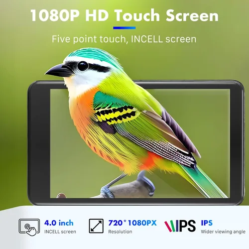 Vista 7 de Reproductor MP3 inteligente de 80 GB con Bluetooth y WiFi, pantalla táctil KeenPlus MP4 de 4.0 pulgadas y Android 13 compatible con las últimas
