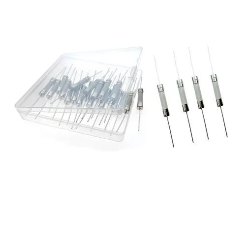 Vista 5 de Vigor Source 1A250V, T1A250V Fusible - Celsius TF Cutoff, 0.236 x 1.181 in, plomo de cerámica - 20 paquetes