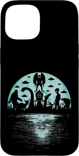 Vista 6 de Bigfoot Nessie Mothman and Aliens Cryptid Ovnis Cryptozoology - Carcasa para iPhone 17
