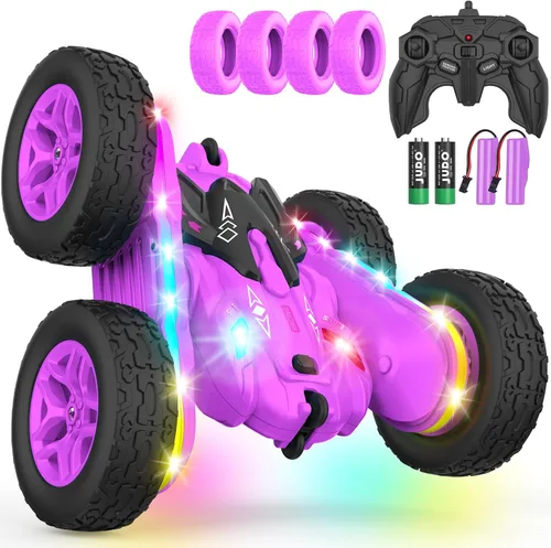 Vista 8 de Terucle Coches RC Juguetes para Niños Coche de Control Remoto 2.4 GHz Negro Juguetes para Niños de 5-7 Años Juguetes Nuevos Actualizados con Luces