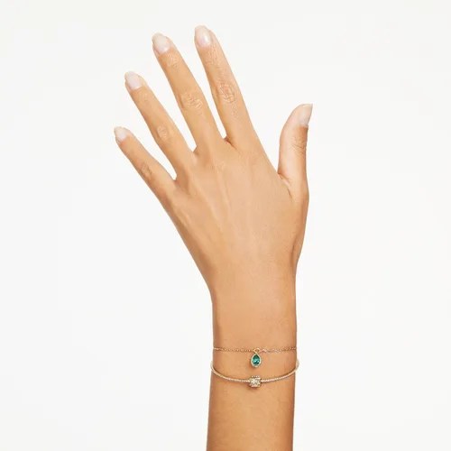 Vista 5 de Swarovski Chroma Twist Cocktail Ring, Versatile Multi Color Crystals, Playful Rotating Construction, Gold Tone Finish