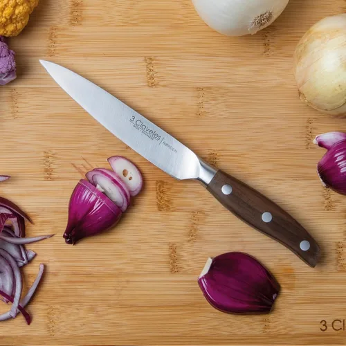 Vista 5 de 3 CLAVELES Cuchillo Forjado Cocina Diámetro 13 cm - 5" E 3C
