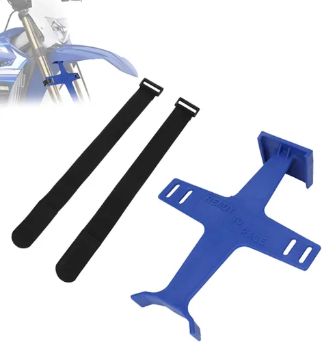 Vista 12 de Protector universal de horquilla de motocicleta, abrazadera de soporte de horquilla de 11.2 pulgadas, protector guardián de suspensión con 2 correas