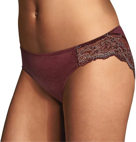 Vista 20 de Maidenform Bragas Comfort Devotion con parte trasera con encaje tipo tanga para mujer Batik Blossoms Print/Timeless Purple