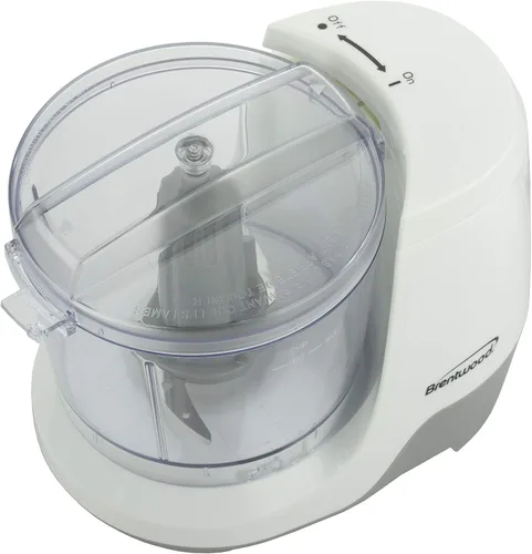 Vista 3 de Brentwood MC-109W - Mini picadora de alimentos de 1.5 tazas, color blanco