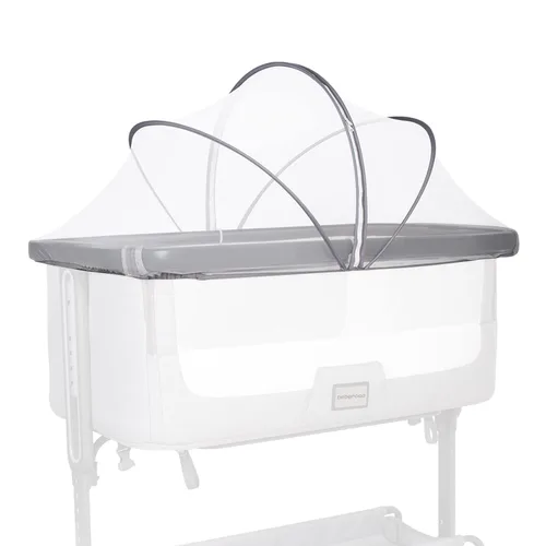Vista 9 de Beberoad Love Cubierta de mosquitero para cuna - Dosel de malla transpirable con cremallera de 2 vías para cunas de bebé, cunas junto a la cama