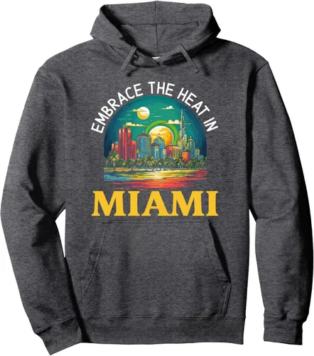 Vista 5 de Miami City Florida USA State America United States Pullover Hoodie