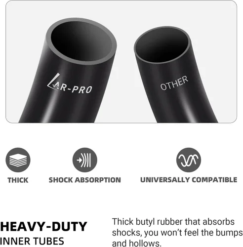 Vista 3 de Paquete de 2 tubos interiores de 200 x 50 - Tubo de neumático eléctrico para scooter Compatible con Razor E100, E150, E200, Power Core E100, Dune
