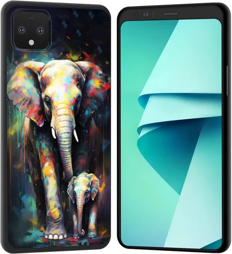 Vista 184 de Funda para Pixel 4 XL, funda de goma de silicona suave a prueba de golpes, funda protectora de cuerpo completo para Google Pixel 4 XL, ciervo