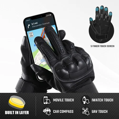 Vista 5 de WTACTFUL Guantes Tácticos para Hombres - Pantalla Táctil - Airsoft Motocicleta Exterior Disfraz