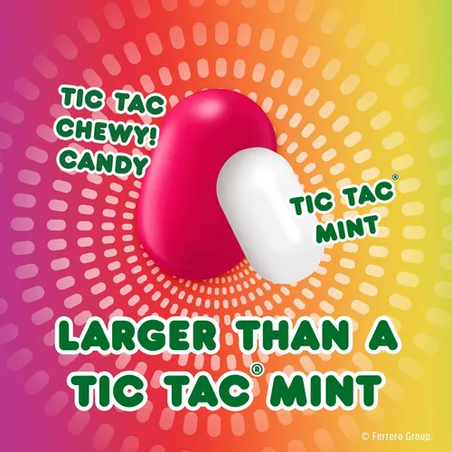 Vista 9 de TIC TAC CHEWY! Fruit Adventure Candy, caramelo masticable afrutado, 3.4 onzas (el embalaje puede variar)