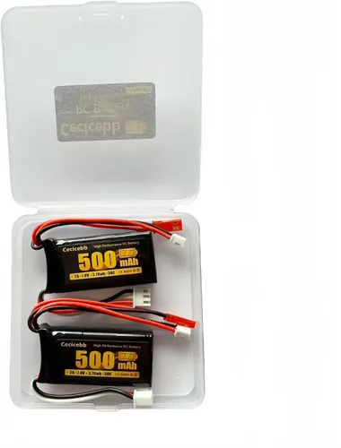 Vista 7 de Batería Lipo de 7.4 V 2S 30C 500mAh recargable RC Lipo con JST y PH2.0 enchufe para Axial SCX24 RC Car y 1/10, 1/16, 1/18, 1/24 RC Cars Vehículos