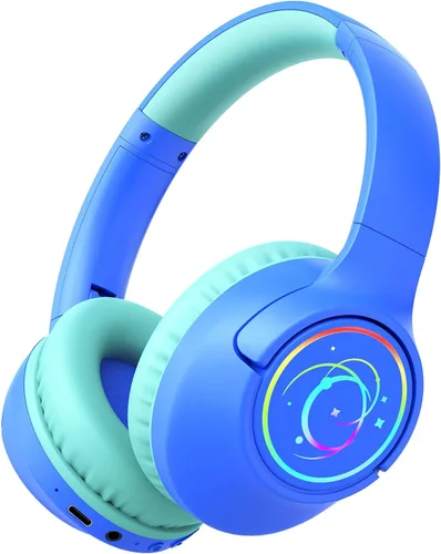 Vista 14 de Auriculares Bluetooth para niños con tiempo de reproducción de 85 horas Azul marino