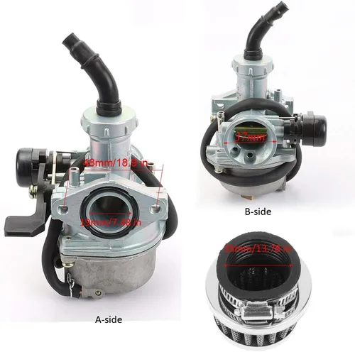 Vista 5 de Carburador PZ19 para TaoTao Kazuma Baja 70cc 90cc 110cc 125cc NST SunL Chinese Quad 4 Stroke ATV Go Kart Pit Dirt Bike CRF50F XL75 CRF80F XR50R