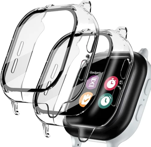 Vista 12 de Kuaguozhe [Paquete de 2 protectores de pantalla compatibles con Gizmo Watch 2, vidrio templado, transparente + azul]