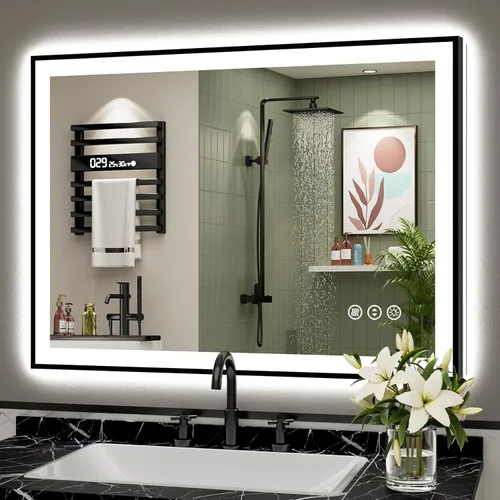Vista 42 de 24x32 LED Bathroom Mirror, Backlit & Front Lit Lighted Mirror Retroiluminado+luz frontal