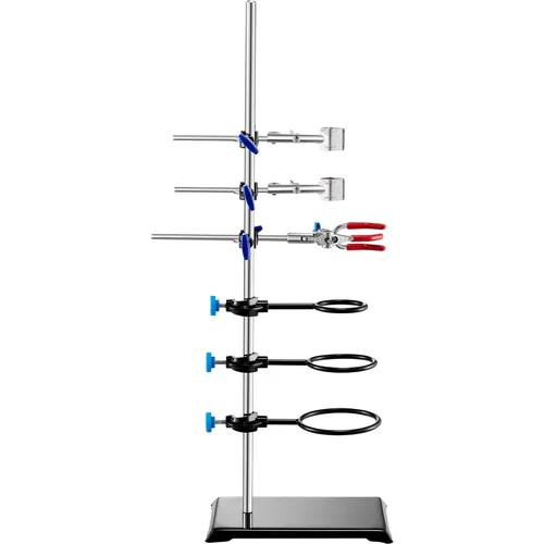 Vista 11 de VEVOR Juego de soporte para laboratorio metálico de grado de laboratorio - Soporte de laboratorio de material de hierro premium, abrazadera