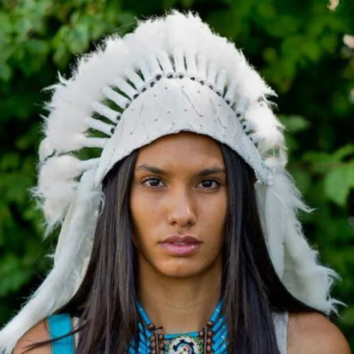 Vista 18 de Novum Crafts Tocado de plumas Inspirado en indios nativos americanos Elige