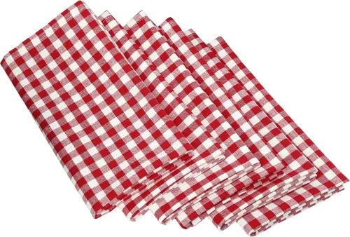 Vista 10 de DII Juego de servilletas de algodón lavable a máquina, básico diario, 20x20, rayas bajas, 6