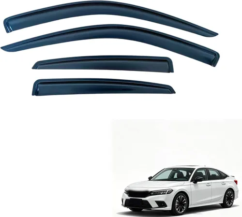 Vista 19 de Parasol para ventana exterior, protectores de lluvia compatibles con Toyota 4Runner 2025-2026, deflector de ventilación de viento, humo, 4 piezas