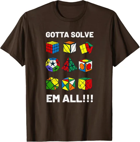 Vista 8 de Camiseta competitiva Puzzle Cube Gotta Solve Em All Speed Cubing