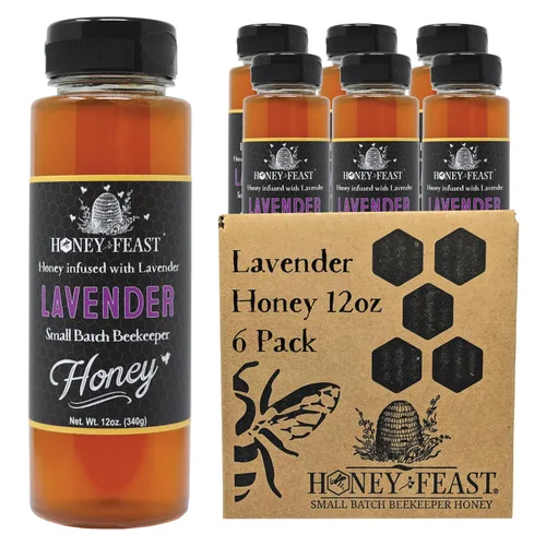 Vista 40 de Honey Feast Flower Powered Allergy Blend 10 veces miel, 12 onzas