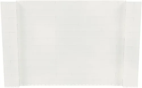 Vista 53 de EverBlock Kit de pared de 5 x 4 pies Bloques de construcción modulares Sistema de pared para edificios, pantallas y estructuras Divisor