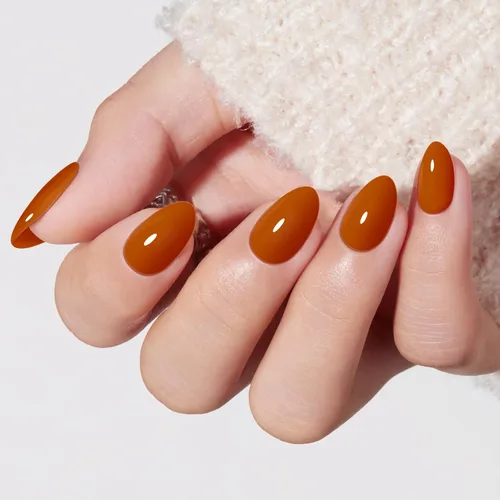 Vista 40 de Modelones Uñas postizas a presión color rosa almendra, uñas postizas cortas de primavera, kit de uñas reutilizables con pegamento de uñas, mini lima