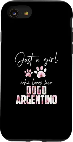 Vista 13 de Funda para iPhone 15 Just a girl who loves her dogo argentino