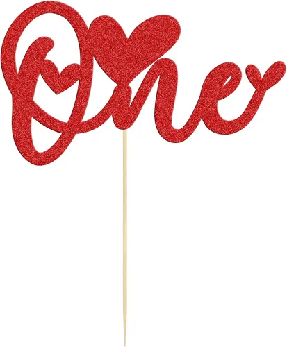 Vista 64 de Ephlyn 24 adornos para cupcakes con purpurina para el día de San Valentín, dulce amor, corazón, día de San Valentín, decoración para cupcakes