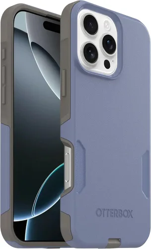 Vista 8 de OtterBox Funda para iPhone 16 Commuter Series - Jeans azul bebé, funda delgada y protectora para iPhone, de doble capa, absorción de impactos