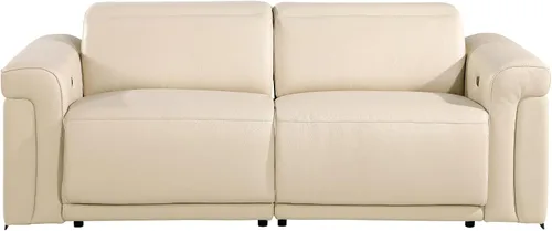 Vista 14 de Blackjack Furniture Mario - Sofá biplaza reclinable de cuero italiano de grano superior con reposacabezas y asientos ajustables, cargadores USB