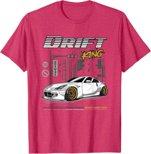 Vista 27 de Z34 370 Fairlady Z - Camiseta gráfica de cuerpo ancho, Negro, S