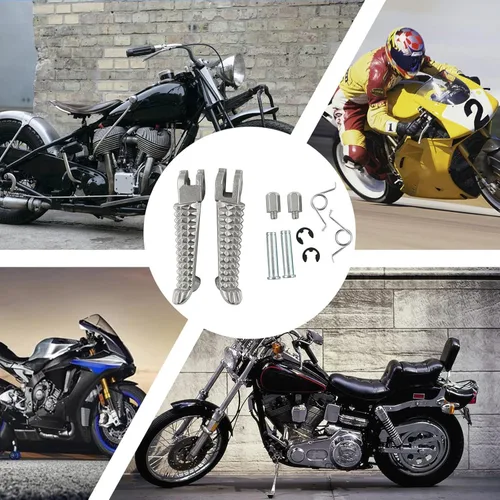Vista 7 de AHL Estriberas Delanteras Pedales Reposapiés para Yamaha YZF-R6 YZF R6 1999-2012