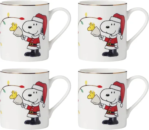 Vista 14 de Lenox 897746 Figura Iluminada de Navidad de Peanuts, Decoraciones de Navidad, Decoración