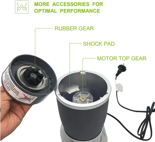 Vista 5 de 7 piezas de repuesto de cuchilla mezcladora extractor cruz cuchilla compatible con Nutribullet 600W y Pro 900W